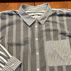 Madewell Pattern-Block Button Down Shirt